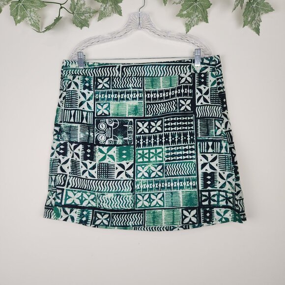 Ripskirt Hawaii Sz XL Green Vacation Cover Up Adjustable Wrap Skirt Pockets NWT - Picture 1 of 8